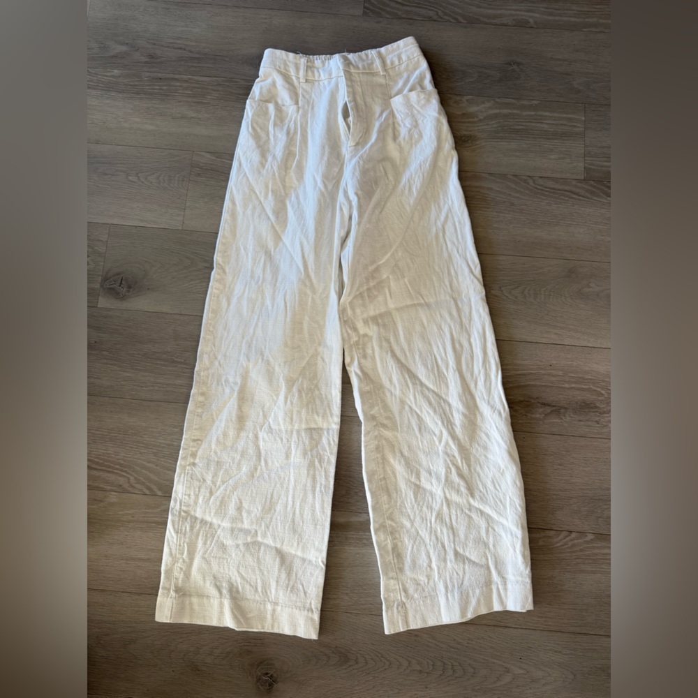 Urban Haus White Linen Pants